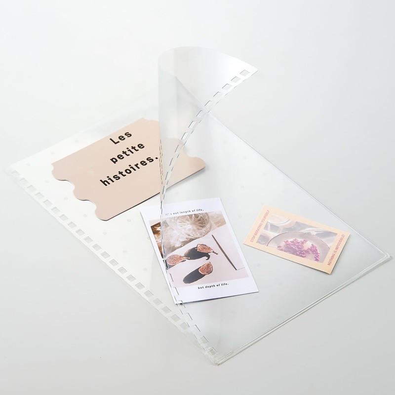 Lihit Lab Customized Open Ring Notebook, Pocket Type Cover, A5