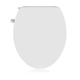 Homfan Non-Electric Round Bidet Toilet Seat with Dual Self-Cleaning Nozzles, Adjustable Spray Pressure and Position, Slow-Close Lid, Easy Installation, Ideal for Personal Hygiene and Comfort, White