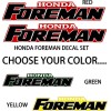 Yamaha Honda Foreman Decal graphic sticker OEM kit plastic set