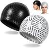 2 Gorra Natacion de pu para Adultos, Gorro Nadar de