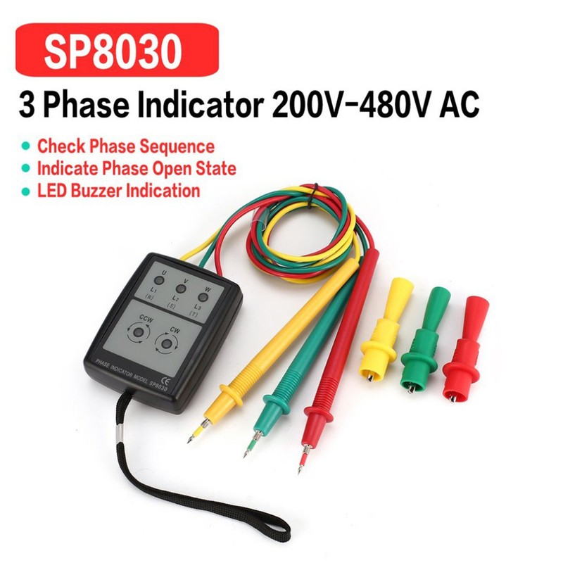 3 Phase Alternating Current Phase Meter Compact 3P Alternating Current