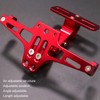 Motorcycle License Plate Mount Adjustable License Plate Holder with Taillight