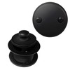 Westbrass Twist & Close Tub Trim Set with Two-Hole Overflow