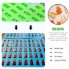 Eolilim 5 Colors Gummy Molds Bear Shape Mini Silicone Molds
