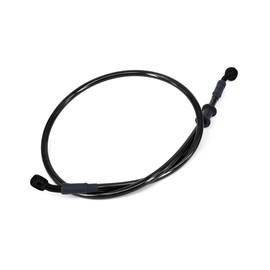 JNNJ Motorcycle Brake Hose, Motorcycle Clutch Brake Hose, Motorcycle Braided Steel Brake Clutch Oil Line, Brake Hose Oil Hose for Bicycle (Black)