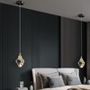 Modern Crystal Pendant Light, 3-Color LED Crystal Pendant Light, Adjustable