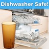 Restaurant Grade, BPA-Free 12oz Amber Plastic Cups 24pk. Super Durable,