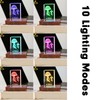 IFOLAINA LED Wood Light Base for Crystal Glass Art Crystal