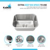 KABCO 23 Inch Stainless Steel Single Bowl Classic Kitchen Sink,