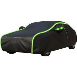 Cubierta para Automóvil,Cubierta para Auto Impermeable,Funda Universal para Coche con Cerradura de Seguridad,Tira Reflectante y Forro de Algodón,Antip
