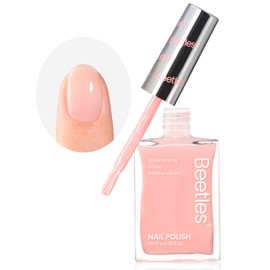 beetles Gel Polish Beetles Nail Polish - Nude Pink Nail Polish Nail Concealer Fast Dry Quick Jelly Natural Nail Strengthener and Growth Treatment for Thin and Damaged Nails,0.51 FL OZ