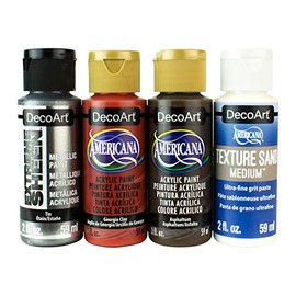 DECO ART DESIGNER SERIES PACK 4/PKG, Rusted Metal