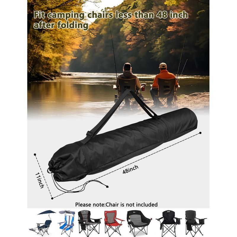 Heavy Duty 600D Oxford Folding Chair Replacement Bag, 48x11''