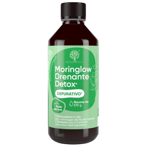 Moringlow Liquid with Organic Moringa & 11 Herbs Natural Diuretic