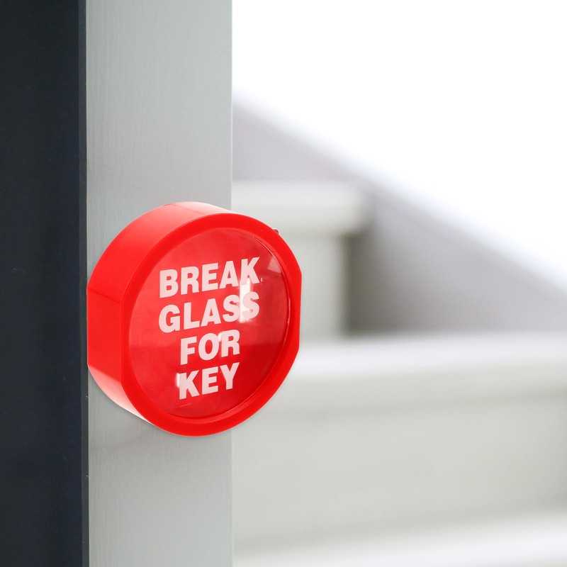 OSALADI Emergency Key Box, Break Glass for Key Emergency Door