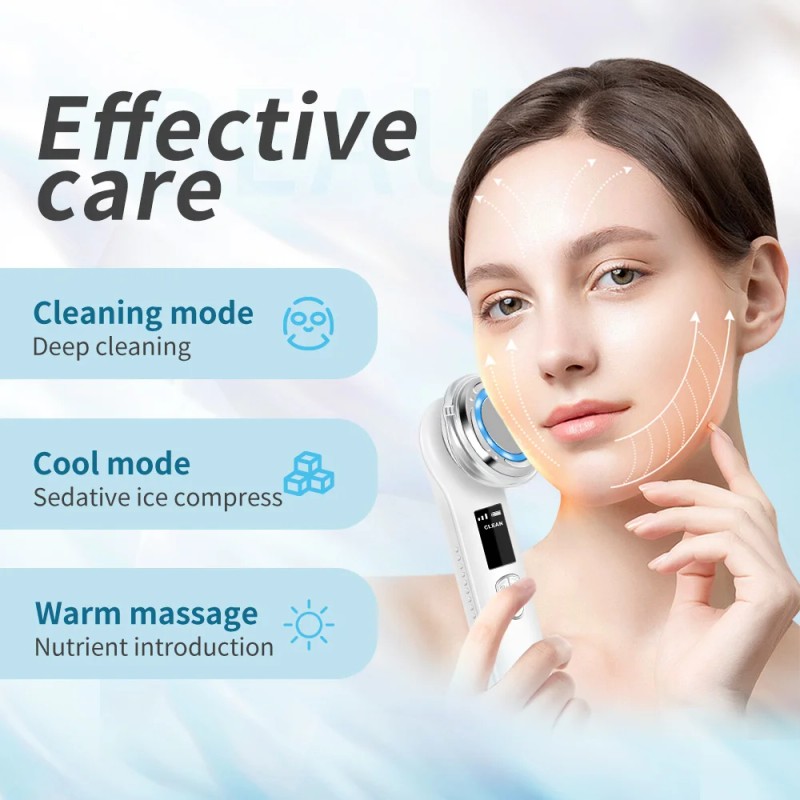 PAKISS Handheld 2-in-1 Multifunctional Beauty Device with Cold & Hot