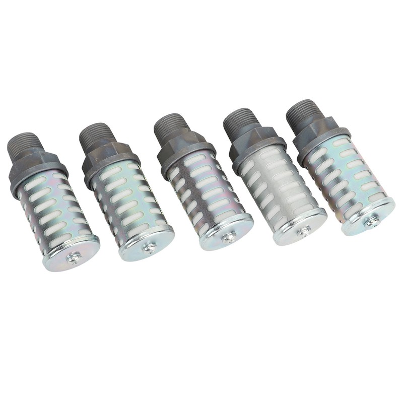 5Pcs Pneumatic Air Compressor Muffler High Pressure Resistant Air Exhaust