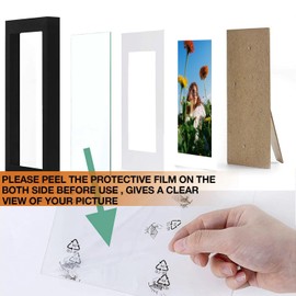 5x7 Picture Frame Set of 4, Picture Frames Collage Wall Decor,4x6 with Mat or 5x7 Without Mat, photo Frame Set for Wall Gallery Decor, Hanging or Tabletop Display, Black