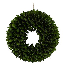 Transpac G7454 Wood Curl Wreath, 13.78-inch Diameter