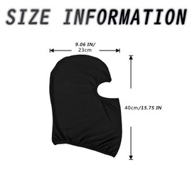 2 PCS Balaclava Full Face Mask Head Mask Ski Mask Windproof Face Cover Motorcycle Balaclava for Women Men Black