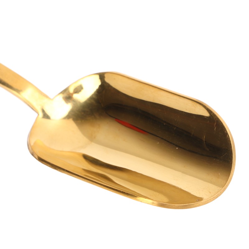 Brass Tea Spoons Long Handle Thicken Toads Pattern Rust Resistant