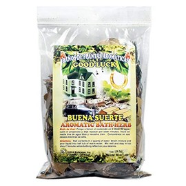 6 PCS Aromatic Soothing Herbal Bath Good Luck Buena Suerte BANO DE PLANTAS AROMATICAS - Made in USA - 1 OZ