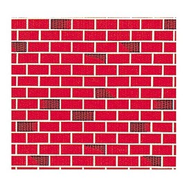 Pacon Fadeless Designs Bulletin Board Paper, Brick, 48" X 50 Ft Roll