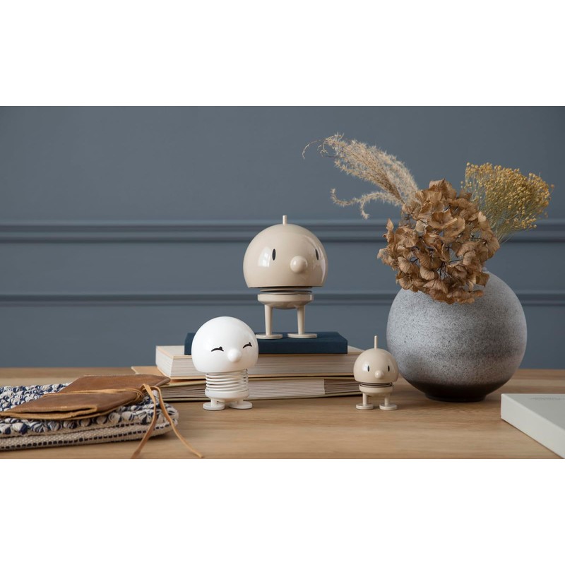 Hoptimist - Small Bumbel - Latte/White - Plastic - (DxH)