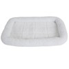 PRECISION PET SnooZZy Sheepskin Bolster Crate Mat, for 24" Crates,Cream,15-30 lbs,2500-SNZ2000