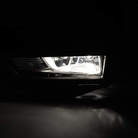 GRAND ORANGE Compatible with Nissan Rogue S SL SV 2017-2018 Fog Lights Lamps Set with Switch Bezel Wires clear lens fog lights with H8 12V 35W bulbs For Nissan X-Trail