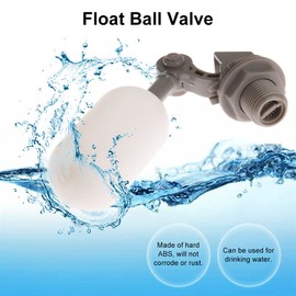 1pc Mini Float Valve Adapter Float Valve Easy Connection Elbow Type Automatic Water Supply Float Plastic PVC Differential Pressure Principle