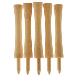 Castle Golf Tees Bamboo | Multiple Colours and Sizes | Environmentally Friendly and Sustainable Bamboo Golf Tees (83 mm (Natural)