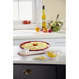 Casabella Hand Held Egg Slicer, Yellow and White