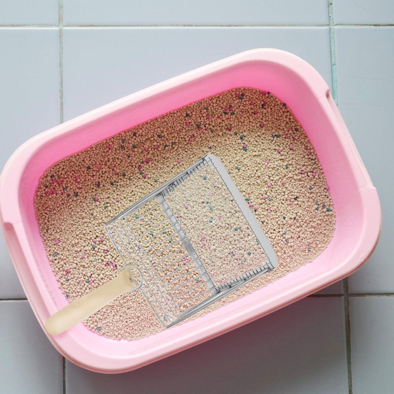 BESPORTBLE Metal Cat Litter Scoop for Cat Poop Mesh Litter
