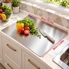 Stainless Steel Cutting Board for Kitchen Prep – Anti-Slip Edge
