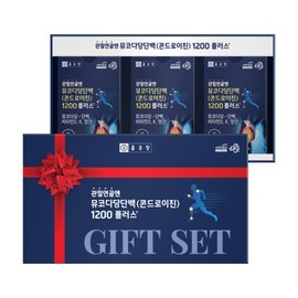 Chong Kun Dang Mucopolysaccharide Chondroitin 1200 (60 tablets x 3 packs) 1 Set / Small Cartilage Vitamin D Bone Health Vitamin K Gift Set / 종근당 뮤코다당단백 콘드로이친 1200 (60정X3개입) 1세트  소연골 비타민D 뼈건강 비타민K 선물세트