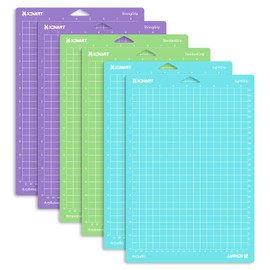 XINART Cutting Mat for Cricut Joy Xtra 21.6 cm x 30.5 cm, 8.5 x 12 Inch Variety Handle Accessories for Cricut Cards, Paper, Vinyl Film, Plotter Cutting Edge with Grid, Flexible and Durable (Pack of 6)