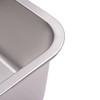WOHAIPA Stainless Steel Cat Litter Box, 5.28-Gallon Semi Open Cat