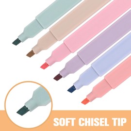 LUXECOVE Pack of 12 Highlighters, Colour Markers, Pastel Highlighters, Book Markers, Marker Pens, Pens Aesthetic, Bible Highlighter, Highlighter Set, Highlighter for School Office Stationery