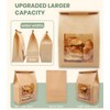100 Pack Large Thick Brown Kraft Paper Boule Bread Bags