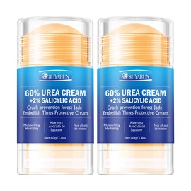 Suyarun 60% Urea Foot Care Cream Stick - Focus on cracked heels Removal of calluses for dry feet Absorbs quickly / 수야룬 60% 우레아 풋 케어 크림 스틱 - 갈라진 발뒤꿈치 집중 건조한 발을 위한 굳은살 제거 빠르게 흡수