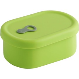 Premium Korean-Made Silicone Airtight Food Container with Steam Vent – 350ML (Green Apple)
