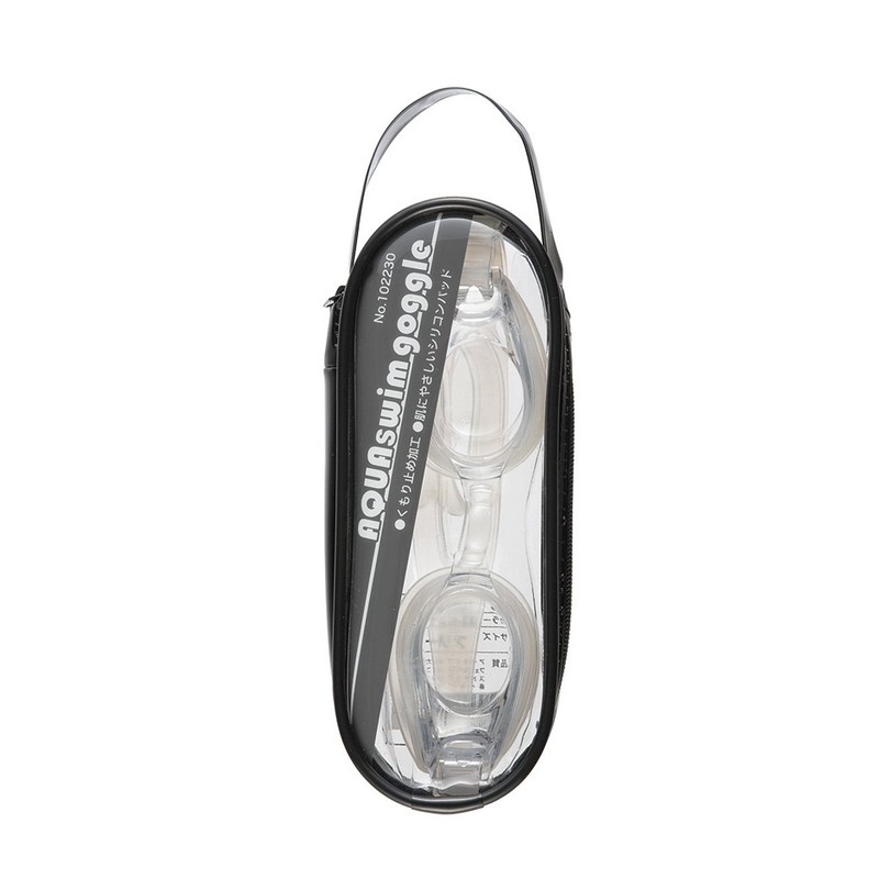 FOOTMARK 102230 Swimming Goggles, Aqua Swim Goggles, Soft Case, Clear