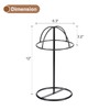 sourcing map Metal Hat Display Stand 2 Pack Tabletop Hat