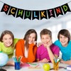 Schulkind Girlande Einschulung Schwarz,Einschulung Girlande Hänge Deko,Einschulung Schulanfang Deko für