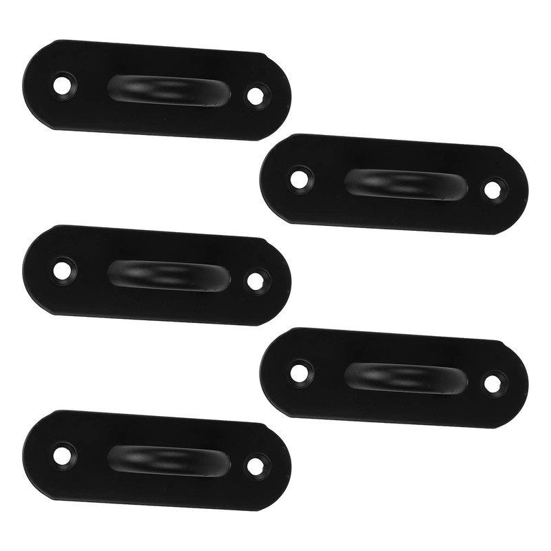 5pcs Ceiling Hook Pad Thickened Black Stainless Steel Baking Painting