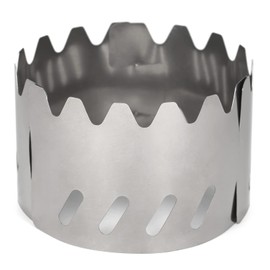 Lixada Titanium Camp Stove Windscreen, Collapsible, Ultra Thin, 0.001 inch (0.03 mm), Stainless Steel, Windshield for Cooking, Camping, Outdoor Use