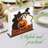 Halloween Napkin Holder, Black Cat Ghost Pumpkin Wood Napkin Holders