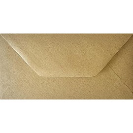 DL - Long 110mm x 220mm Brown Recycled Kraft Fleck Envelopes x 12