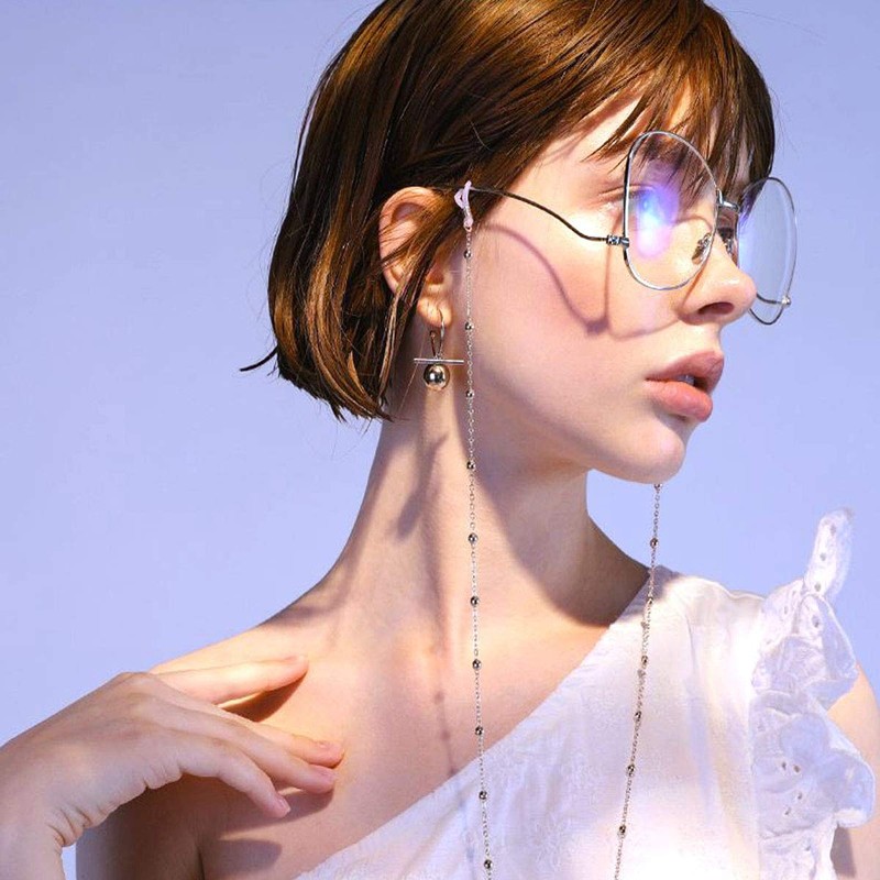 TTSAM 40 Pieces Eyeglass Chain Ends Adjustable Rubber Spectacle End